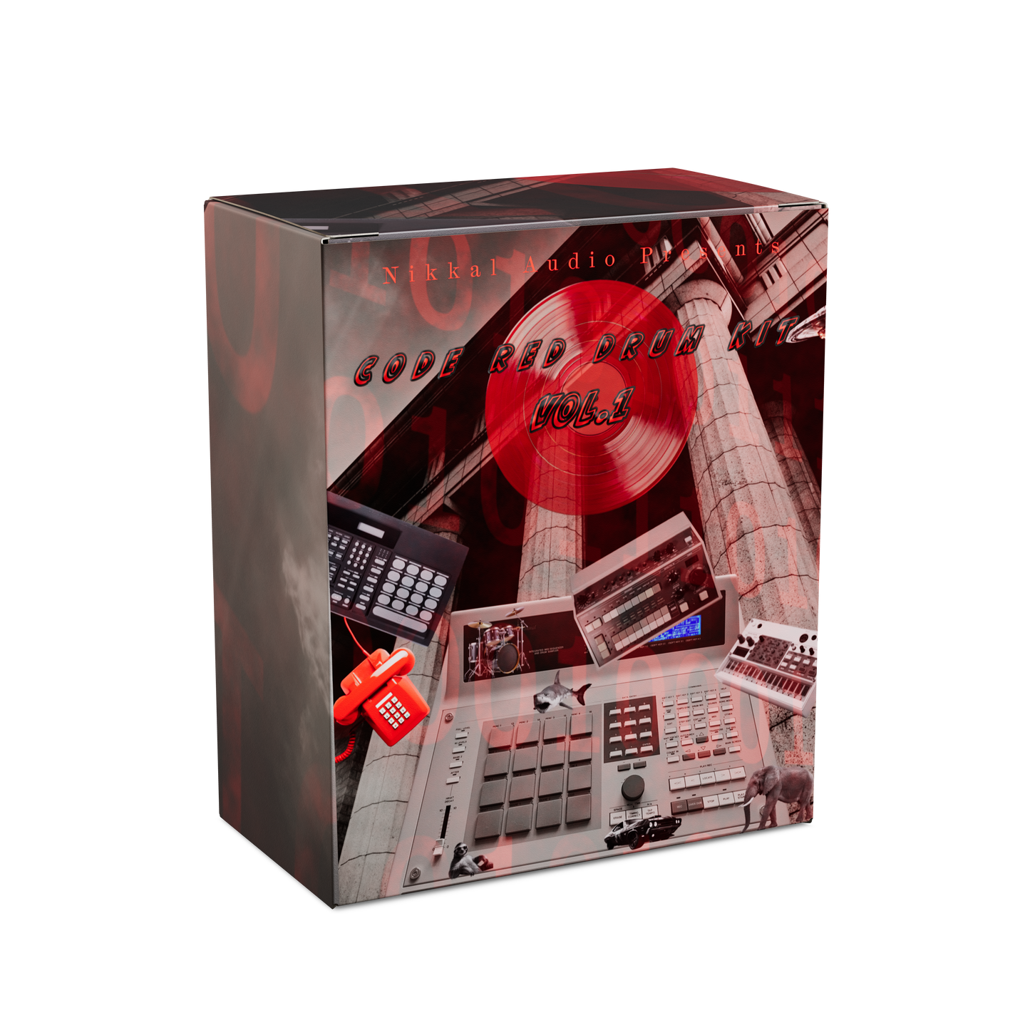 Nikkal Audio Code Red Drum Kit Vol. 1
